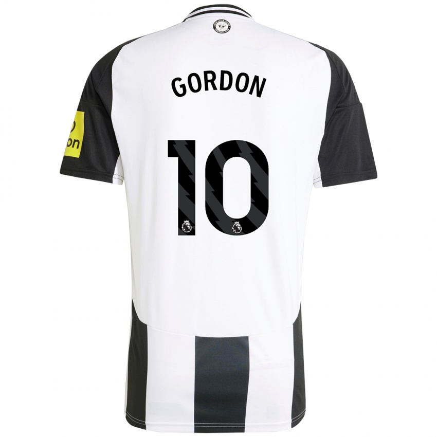 Criança Camisola Anthony Gordon #10 Preto Branco Principal 2024/25 Camisa Brasil