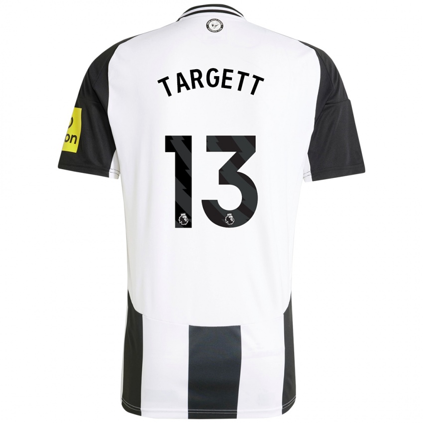 Criança Camisola Matt Targett #13 Preto Branco Principal 2024/25 Camisa Brasil