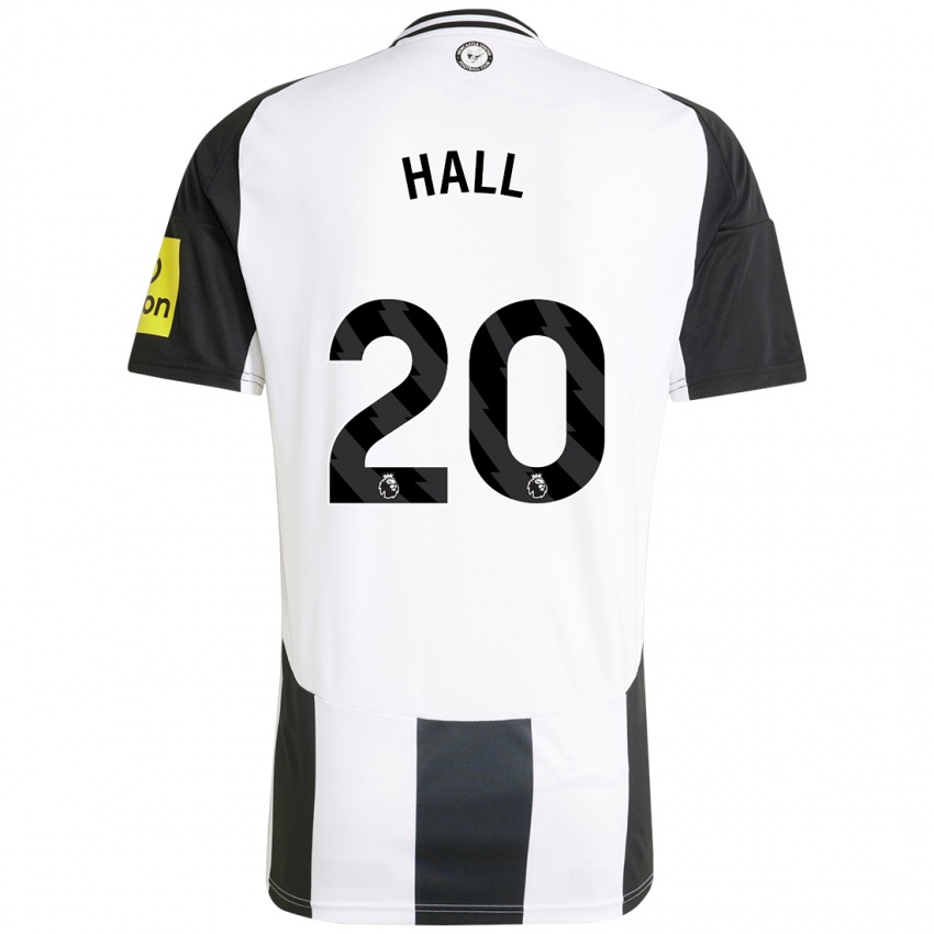 Criança Camisola Lewis Hall #20 Preto Branco Principal 2024/25 Camisa Brasil