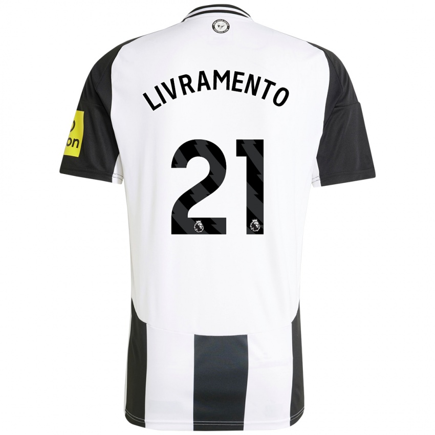 Criança Camisola Tino Livramento #21 Preto Branco Principal 2024/25 Camisa Brasil