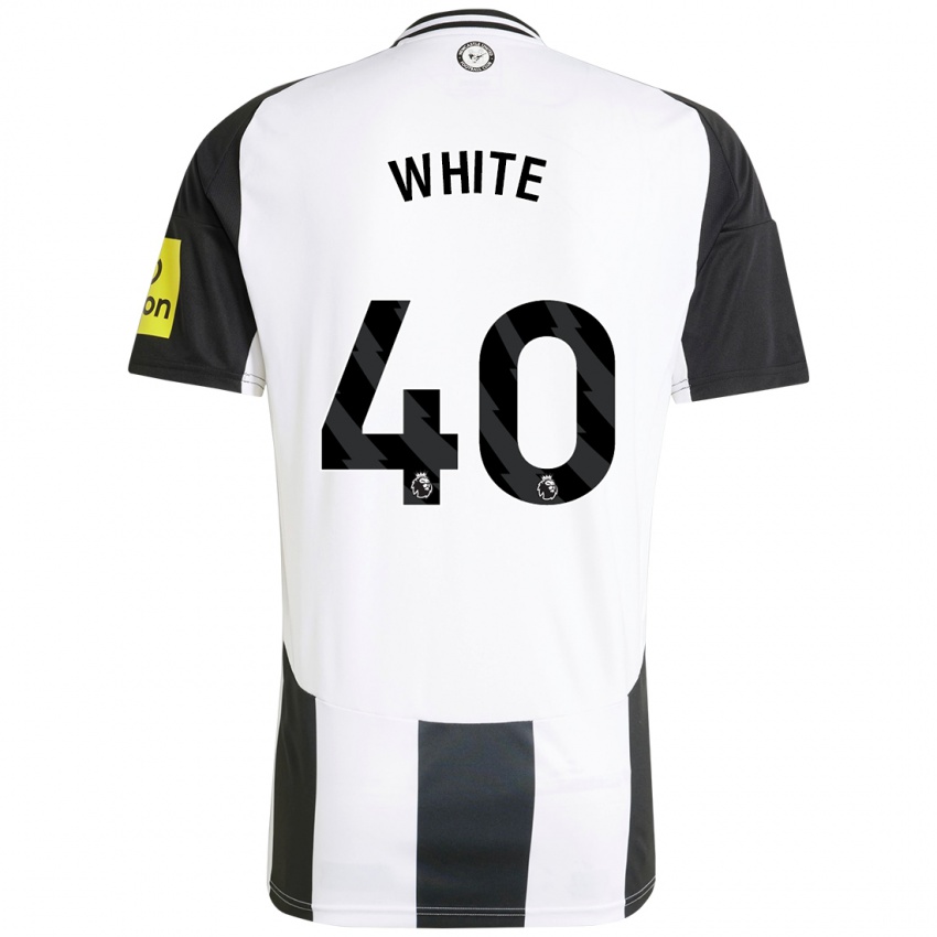 Criança Camisola Joe White #40 Preto Branco Principal 2024/25 Camisa Brasil