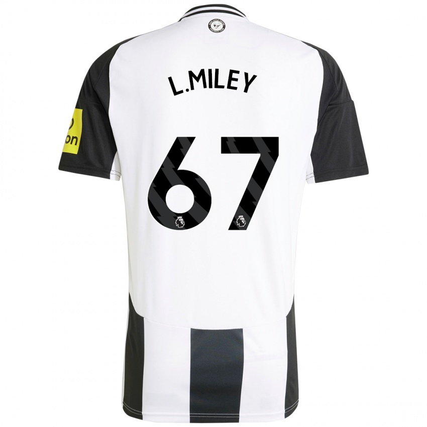 Criança Camisola Lewis Miley #67 Preto Branco Principal 2024/25 Camisa Brasil