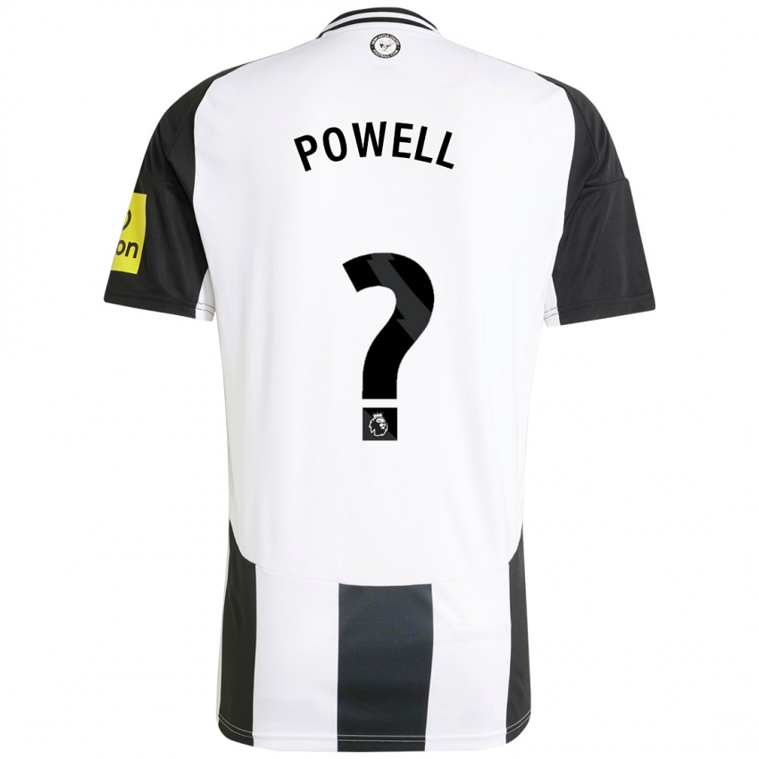 Criança Camisola Harry Powell #0 Preto Branco Principal 2024/25 Camisa Brasil