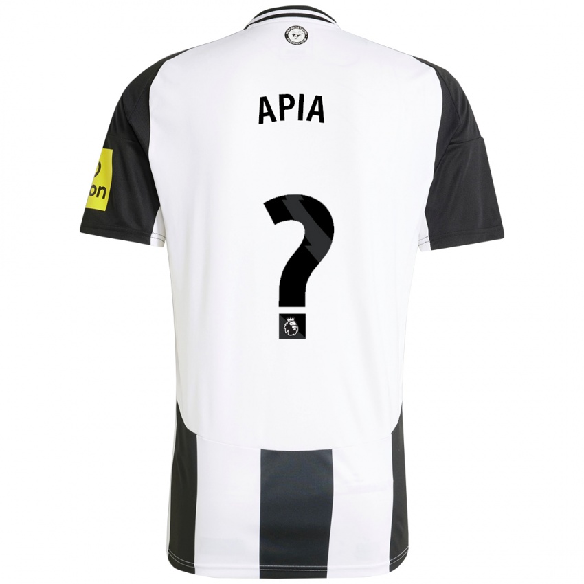 Criança Camisola Aaron Apia #0 Preto Branco Principal 2024/25 Camisa Brasil