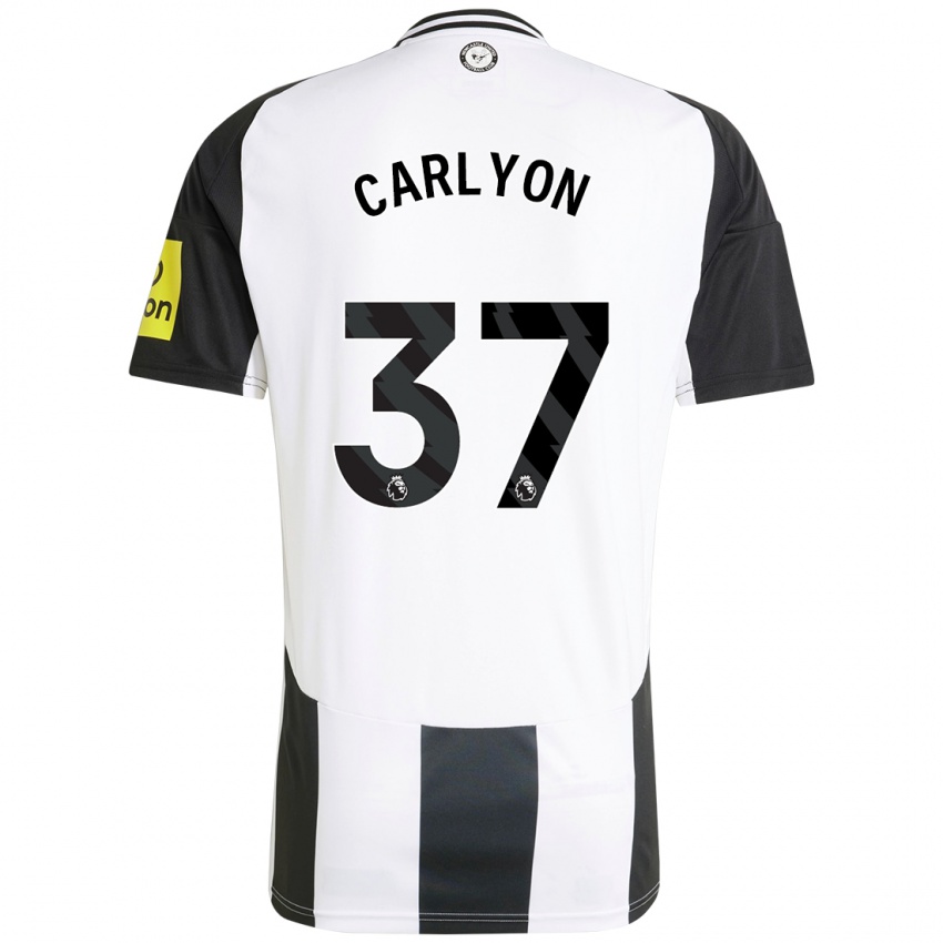 Criança Camisola Nathan Carlyon #37 Preto Branco Principal 2024/25 Camisa Brasil