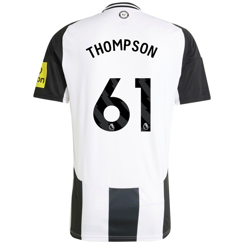 Criança Camisola Max Thompson #61 Preto Branco Principal 2024/25 Camisa Brasil