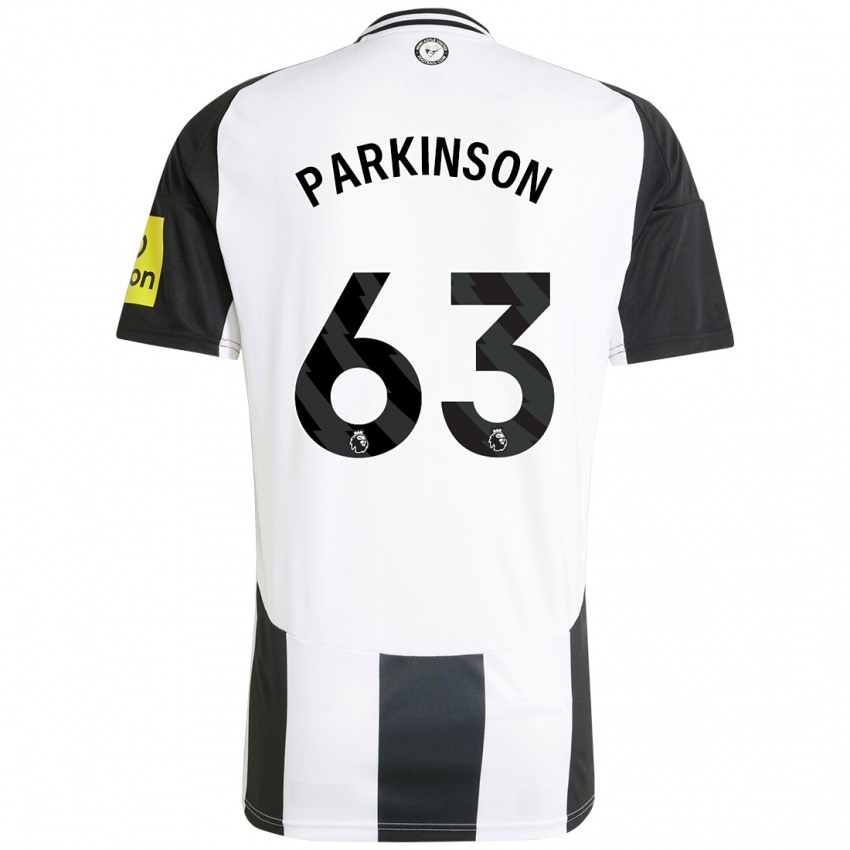 Criança Camisola Ben Parkinson #63 Preto Branco Principal 2024/25 Camisa Brasil