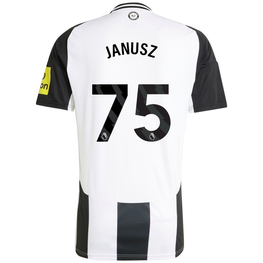 Criança Camisola Adrian Janusz #75 Preto Branco Principal 2024/25 Camisa Brasil