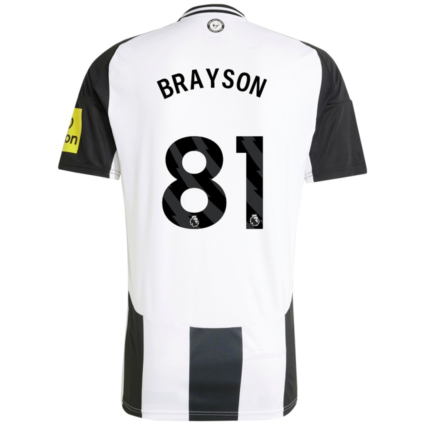 Criança Camisola Joe Brayson #81 Preto Branco Principal 2024/25 Camisa Brasil