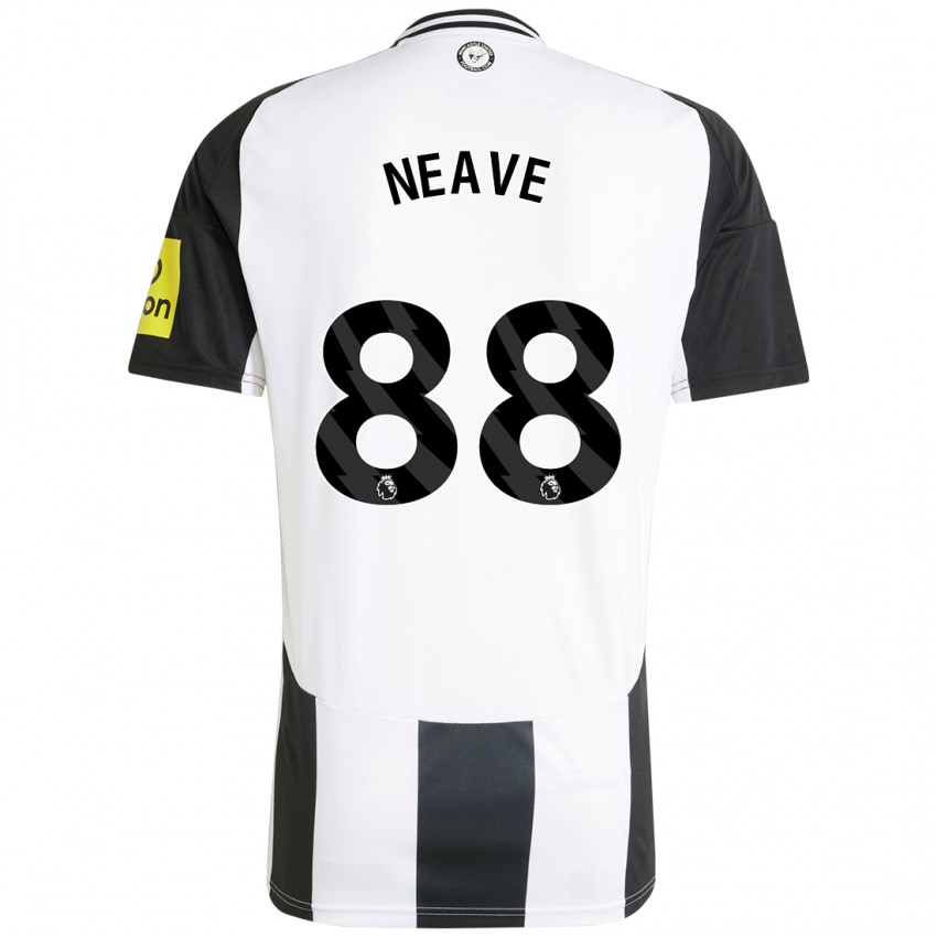 Criança Camisola Sean Neave #88 Preto Branco Principal 2024/25 Camisa Brasil