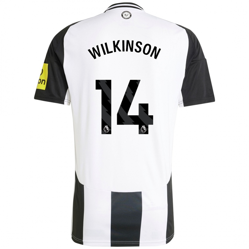 Criança Camisola Sharna Wilkinson #14 Preto Branco Principal 2024/25 Camisa Brasil