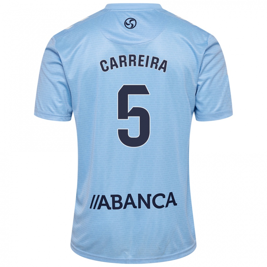 Criança Camisola Sergio Carreira #5 Celeiro Azul Principal 2024/25 Camisa Brasil