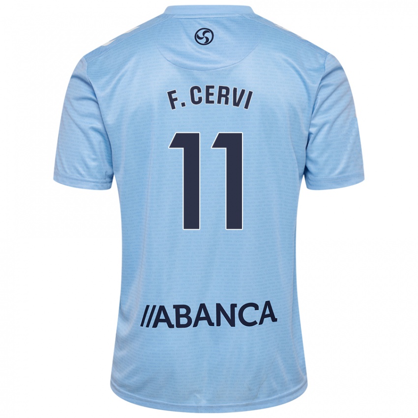 Criança Camisola Franco Cervi #11 Celeiro Azul Principal 2024/25 Camisa Brasil