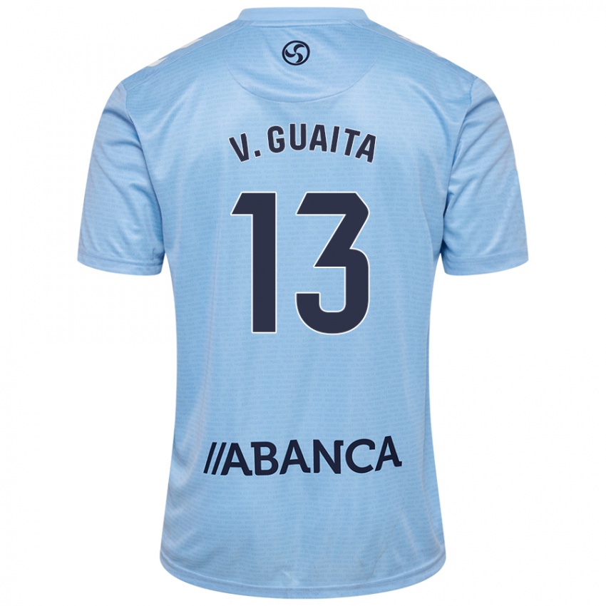 Criança Camisola Vicente Guaita #13 Celeiro Azul Principal 2024/25 Camisa Brasil