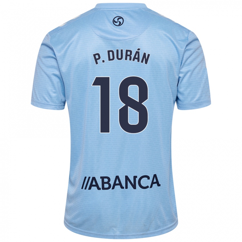 Criança Camisola Pablo Durán #18 Celeiro Azul Principal 2024/25 Camisa Brasil