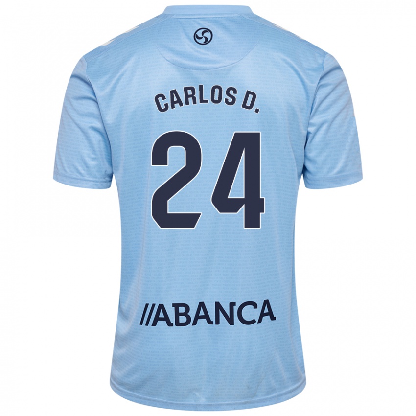 Criança Camisola Carlos Domínguez #24 Celeiro Azul Principal 2024/25 Camisa Brasil