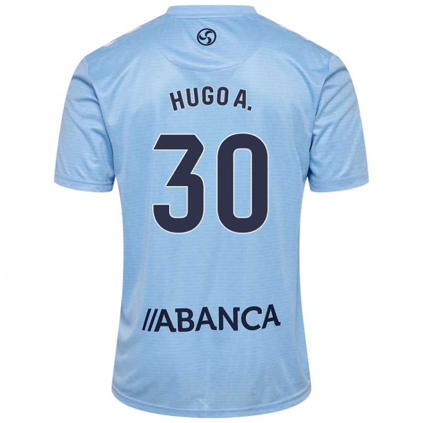 Criança Camisola Hugo Álvarez #30 Celeiro Azul Principal 2024/25 Camisa Brasil