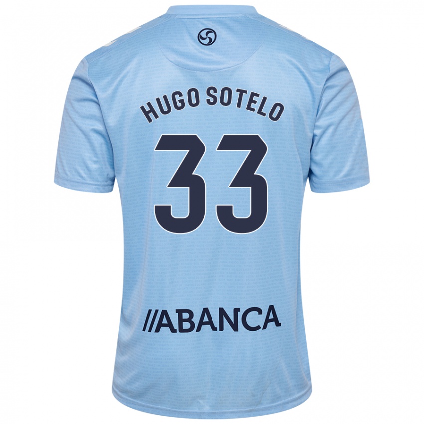 Criança Camisola Hugo Sotelo #33 Celeiro Azul Principal 2024/25 Camisa Brasil