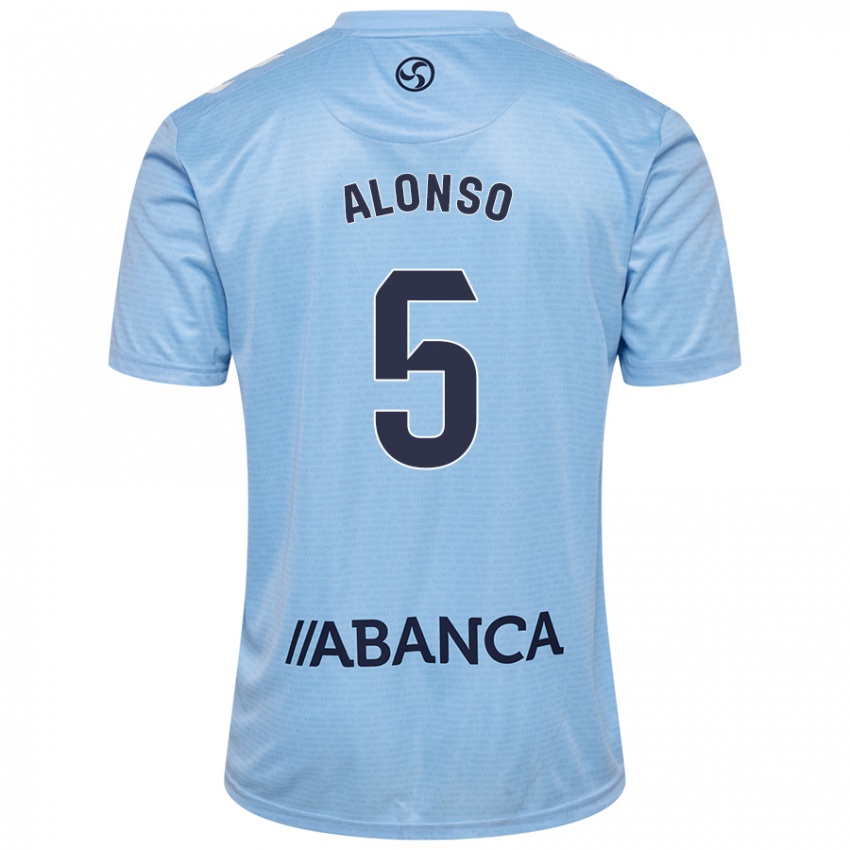 Criança Camisola Gael Alonso #5 Celeiro Azul Principal 2024/25 Camisa Brasil