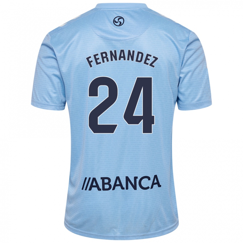 Criança Camisola César Fernández #24 Celeiro Azul Principal 2024/25 Camisa Brasil