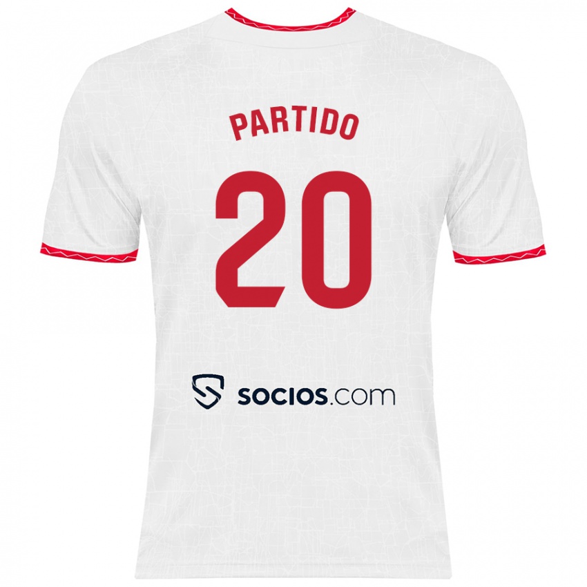 Criança Camisola Paula Partido #20 Vermelho Branco Principal 2024/25 Camisa Brasil