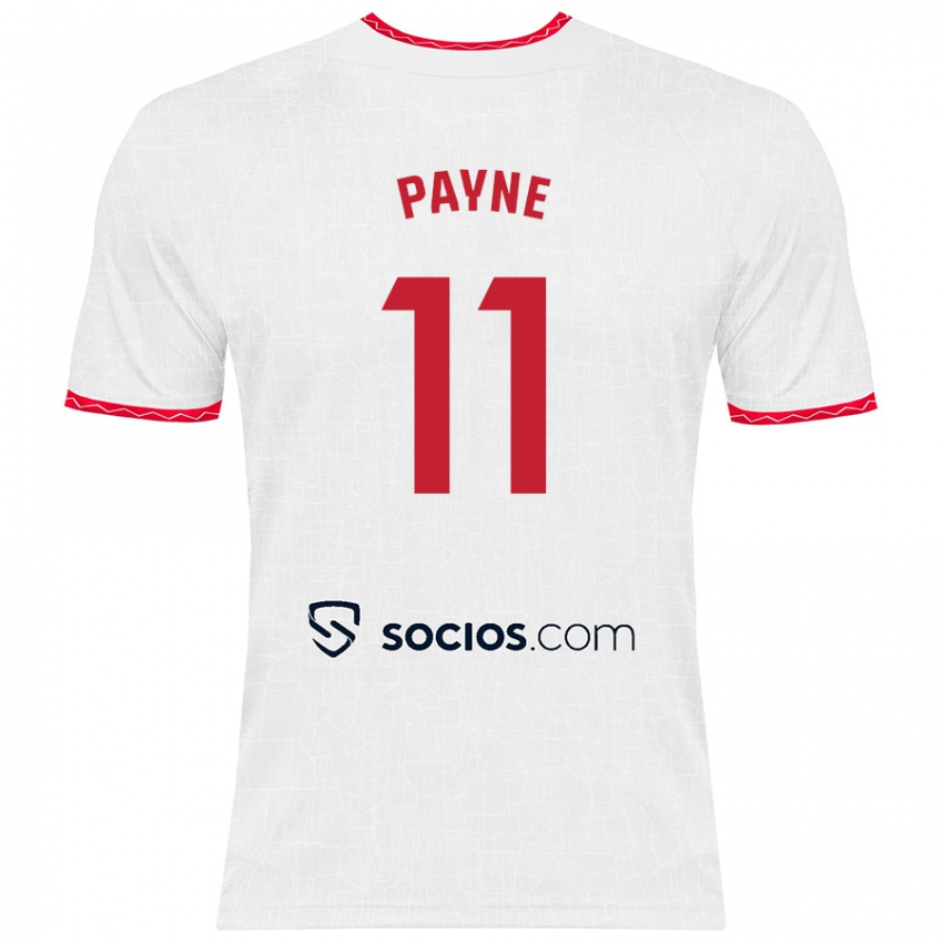 Criança Camisola Antionette Oyedupe Toni Payne #11 Vermelho Branco Principal 2024/25 Camisa Brasil