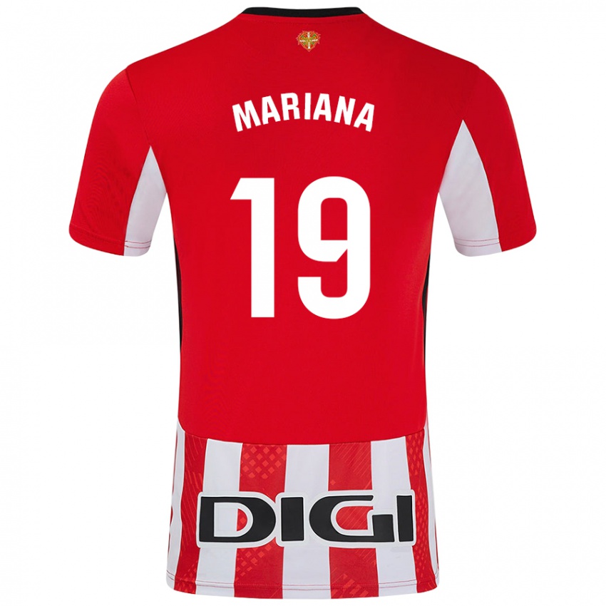 Criança Camisola Mariana #19 Branco Vermelho Principal 2024/25 Camisa Brasil