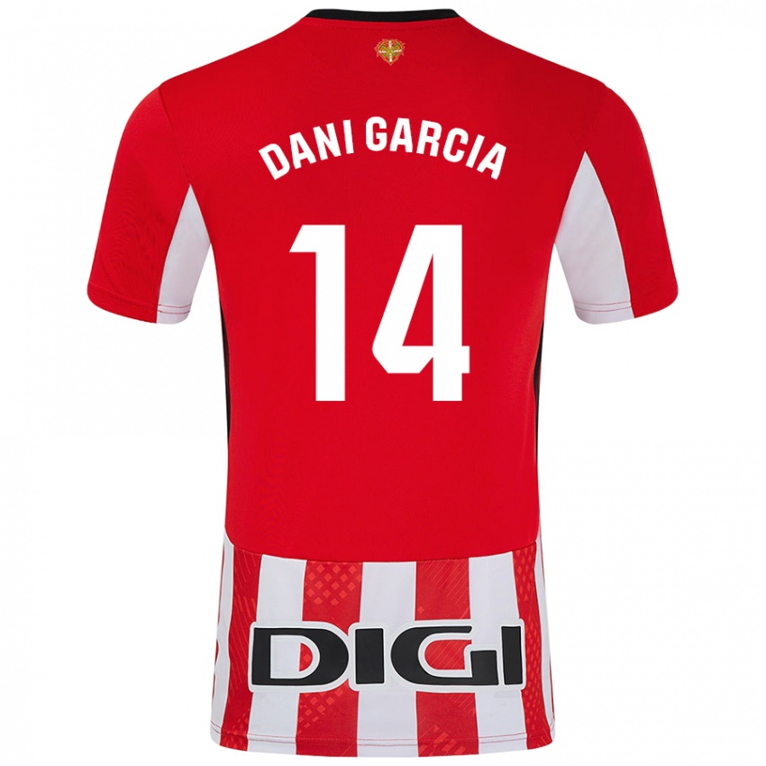 Criança Camisola Dani García #14 Branco Vermelho Principal 2024/25 Camisa Brasil