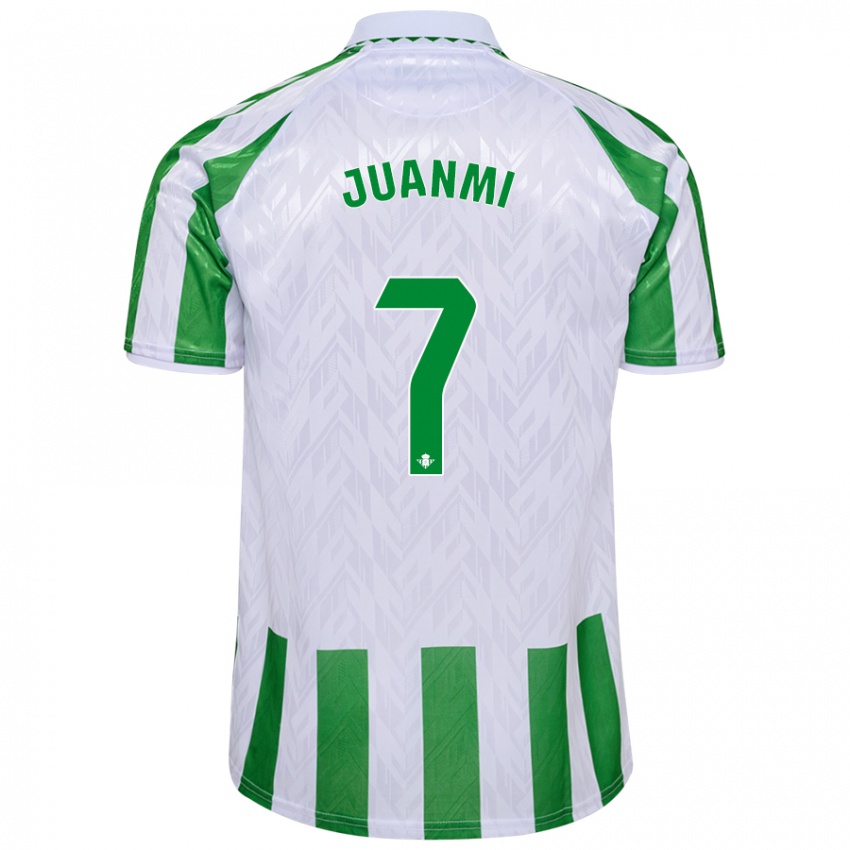 Criança Camisola Juanmi #7 Riscas Brancas Verdes Principal 2024/25 Camisa Brasil