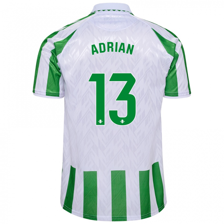 Criança Camisola Adrian #13 Riscas Brancas Verdes Principal 2024/25 Camisa Brasil