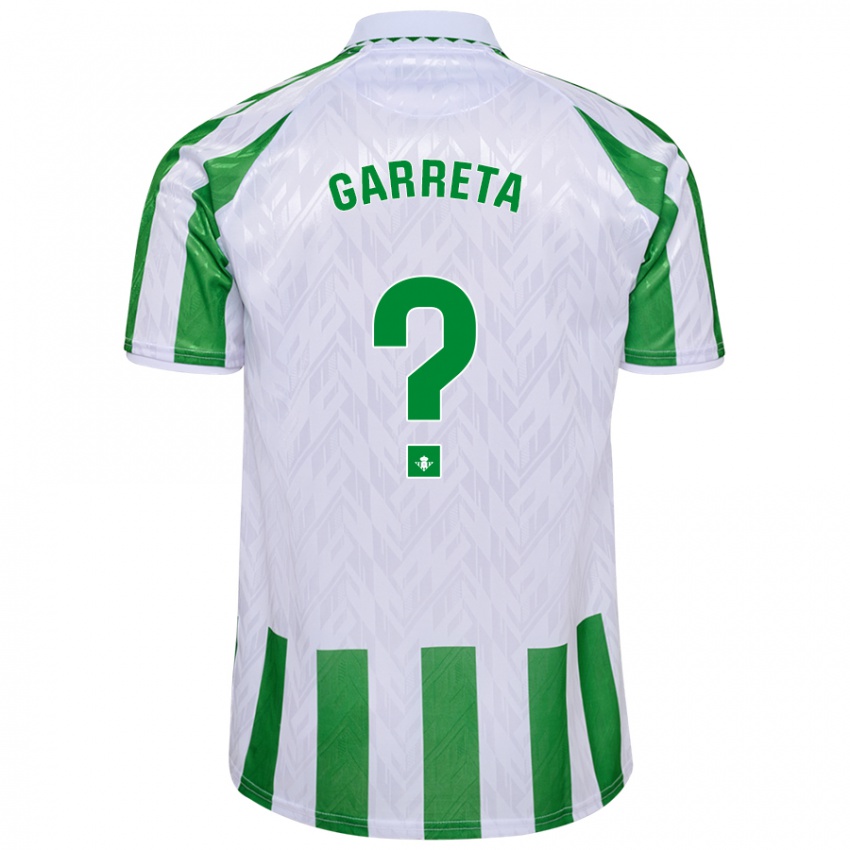 Criança Camisola Félix Garreta #0 Riscas Brancas Verdes Principal 2024/25 Camisa Brasil