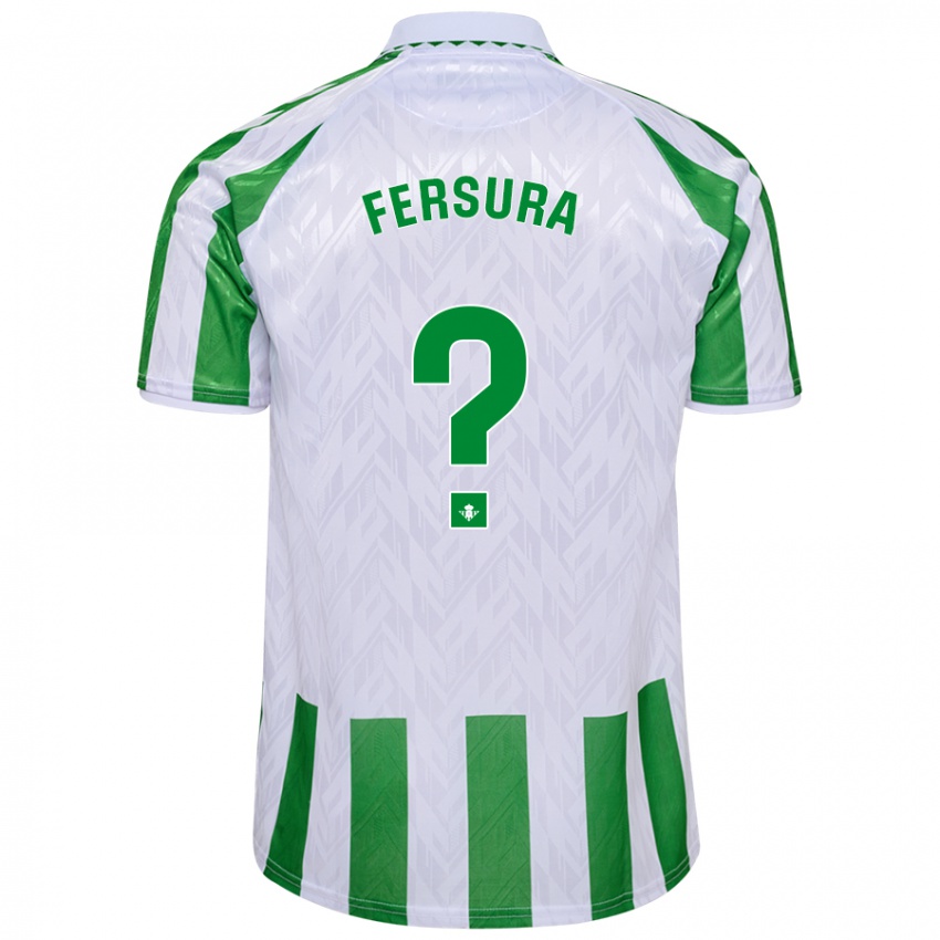 Criança Camisola João Fersura #0 Riscas Brancas Verdes Principal 2024/25 Camisa Brasil