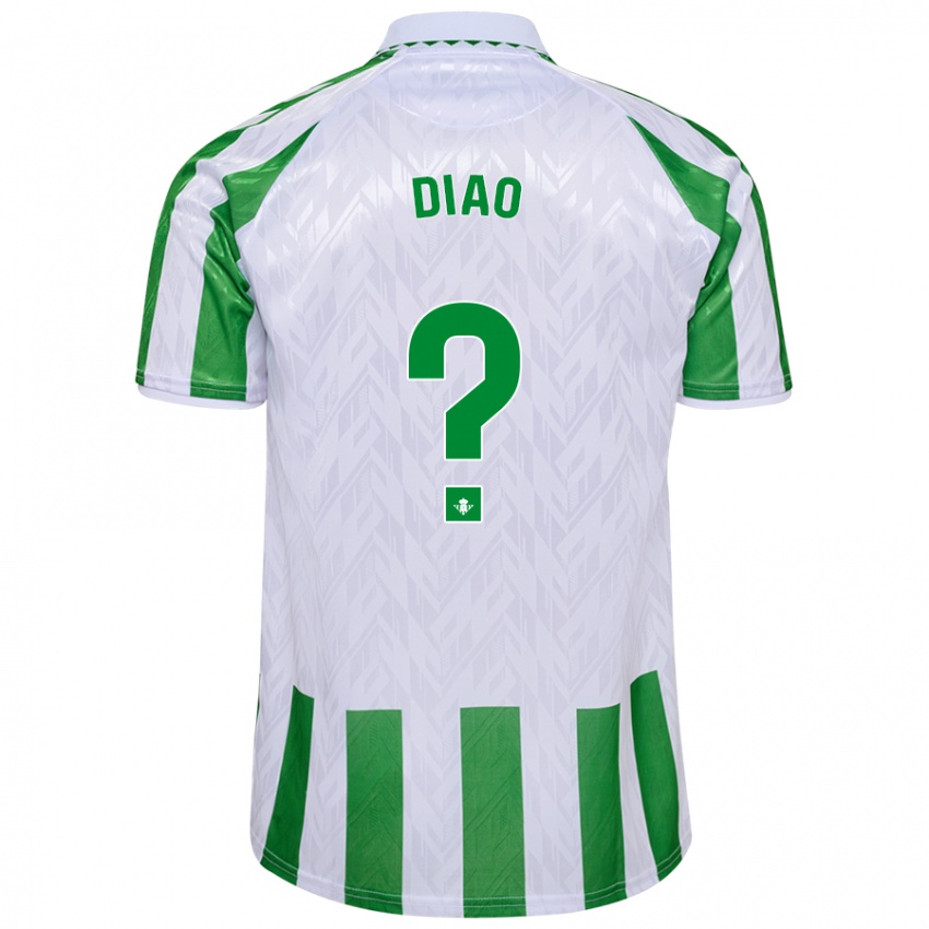 Criança Camisola Usse Diao #0 Riscas Brancas Verdes Principal 2024/25 Camisa Brasil