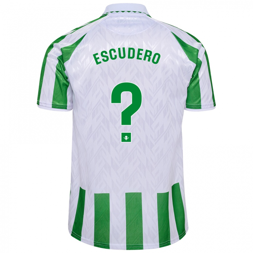 Criança Camisola Ale Escudero #0 Riscas Brancas Verdes Principal 2024/25 Camisa Brasil