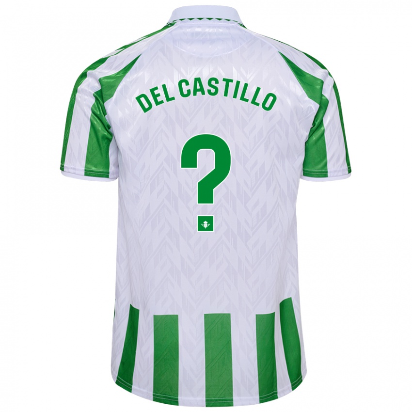 Criança Camisola Gonzalo Del Castillo #0 Riscas Brancas Verdes Principal 2024/25 Camisa Brasil