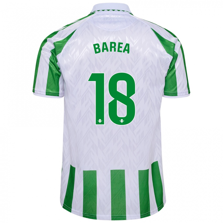 Criança Camisola Ismael Barea #18 Riscas Brancas Verdes Principal 2024/25 Camisa Brasil