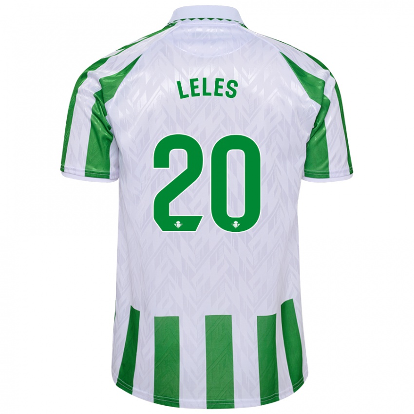 Criança Camisola María De Los Ángeles Carrión Egido #20 Riscas Brancas Verdes Principal 2024/25 Camisa Brasil