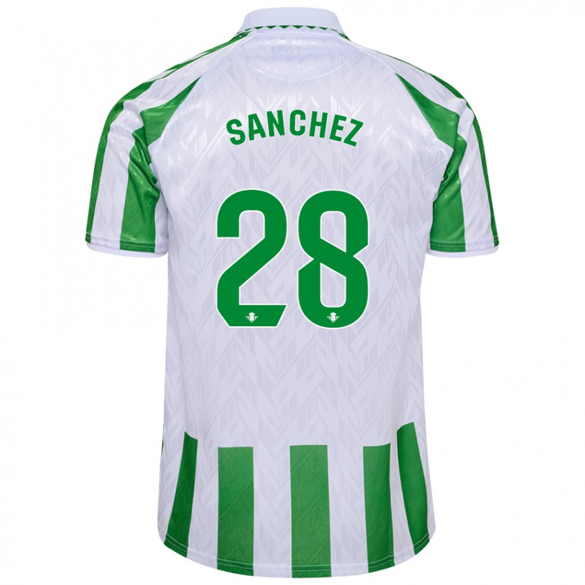 Criança Camisola Marina Sánchez #28 Riscas Brancas Verdes Principal 2024/25 Camisa Brasil