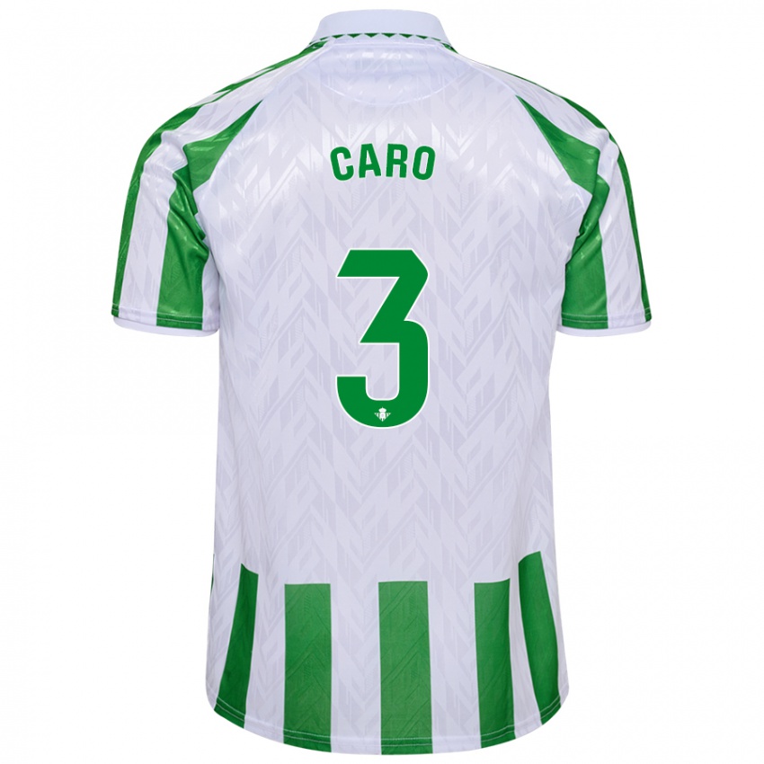 Criança Camisola Andrés Caro #3 Riscas Brancas Verdes Principal 2024/25 Camisa Brasil