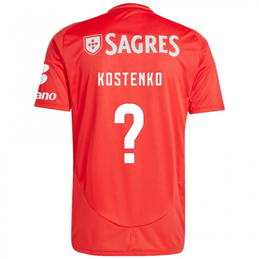 Criança Camisola Igor Kostenko #0 Vermelho Branco Principal 2024/25 Camisa Brasil