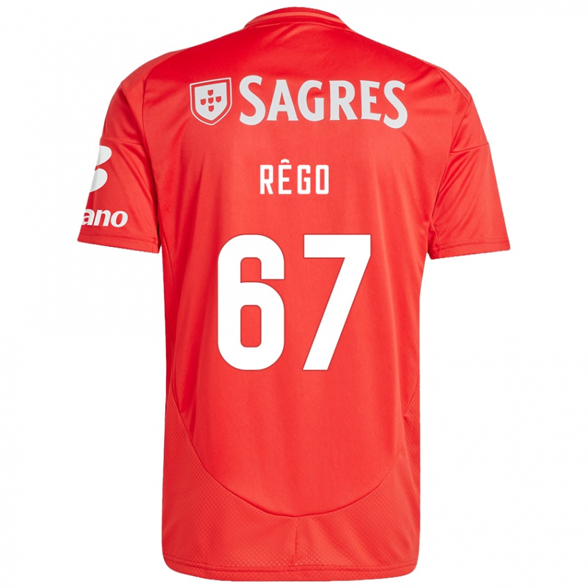 Criança Camisola Rodrigo Rêgo #67 Vermelho Branco Principal 2024/25 Camisa Brasil