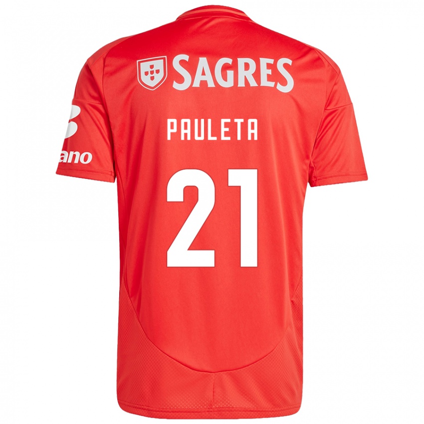 Criança Camisola Pauleta #21 Vermelho Branco Principal 2024/25 Camisa Brasil