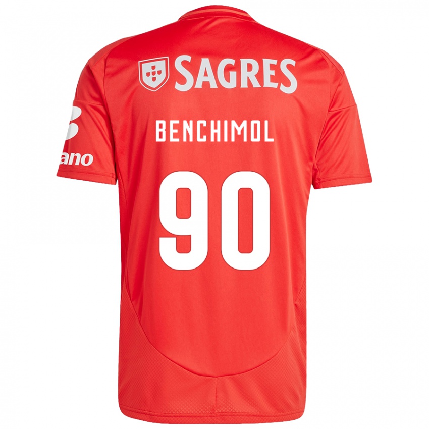 Criança Camisola Benchimol #90 Vermelho Branco Principal 2024/25 Camisa Brasil