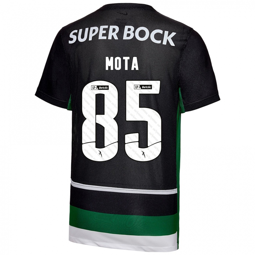 Criança Camisola Rafael Mota #85 Preto Branco Verde Principal 2024/25 Camisa Brasil