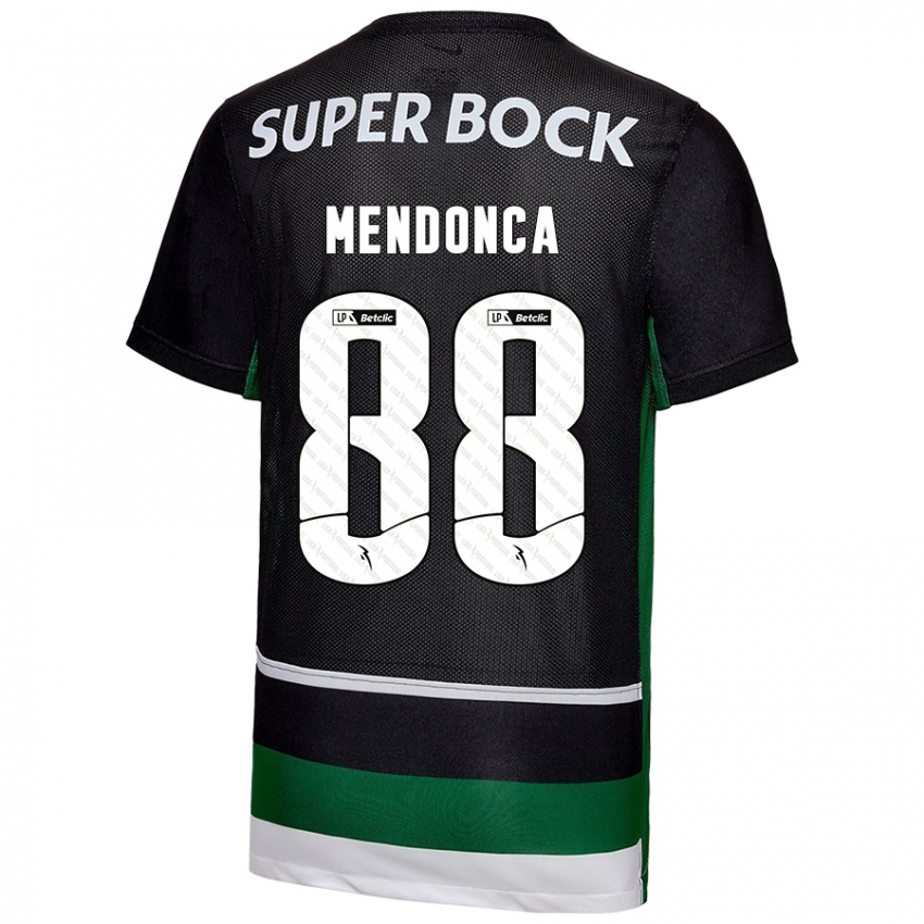 Criança Camisola Manuel Mendonça #88 Preto Branco Verde Principal 2024/25 Camisa Brasil