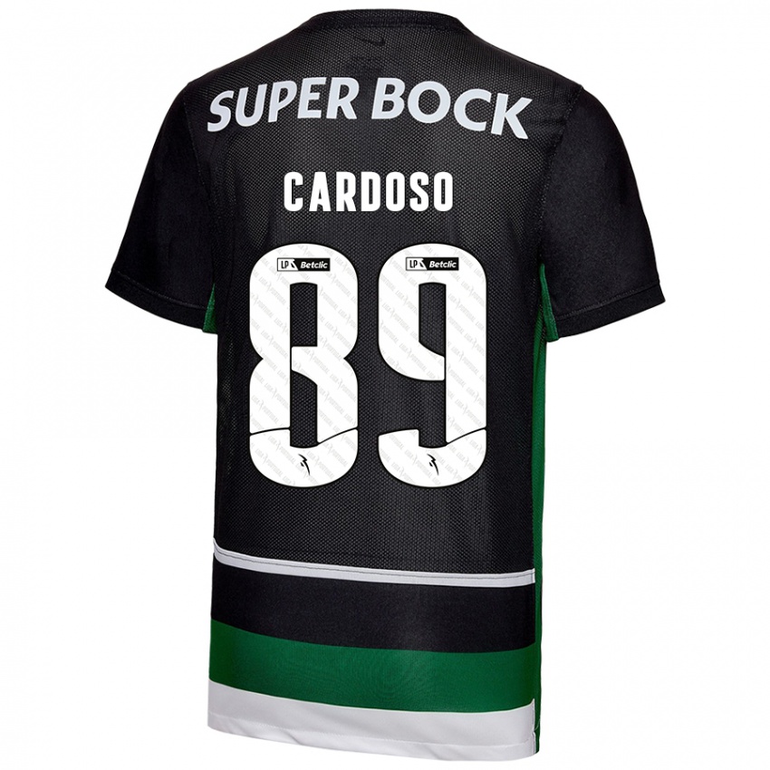 Criança Camisola Nilton Cardoso #89 Preto Branco Verde Principal 2024/25 Camisa Brasil