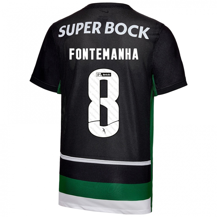 Criança Camisola Rita Fontemanha #8 Preto Branco Verde Principal 2024/25 Camisa Brasil