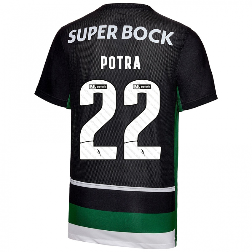 Criança Camisola Catarina Sofia Branco Potra #22 Preto Branco Verde Principal 2024/25 Camisa Brasil