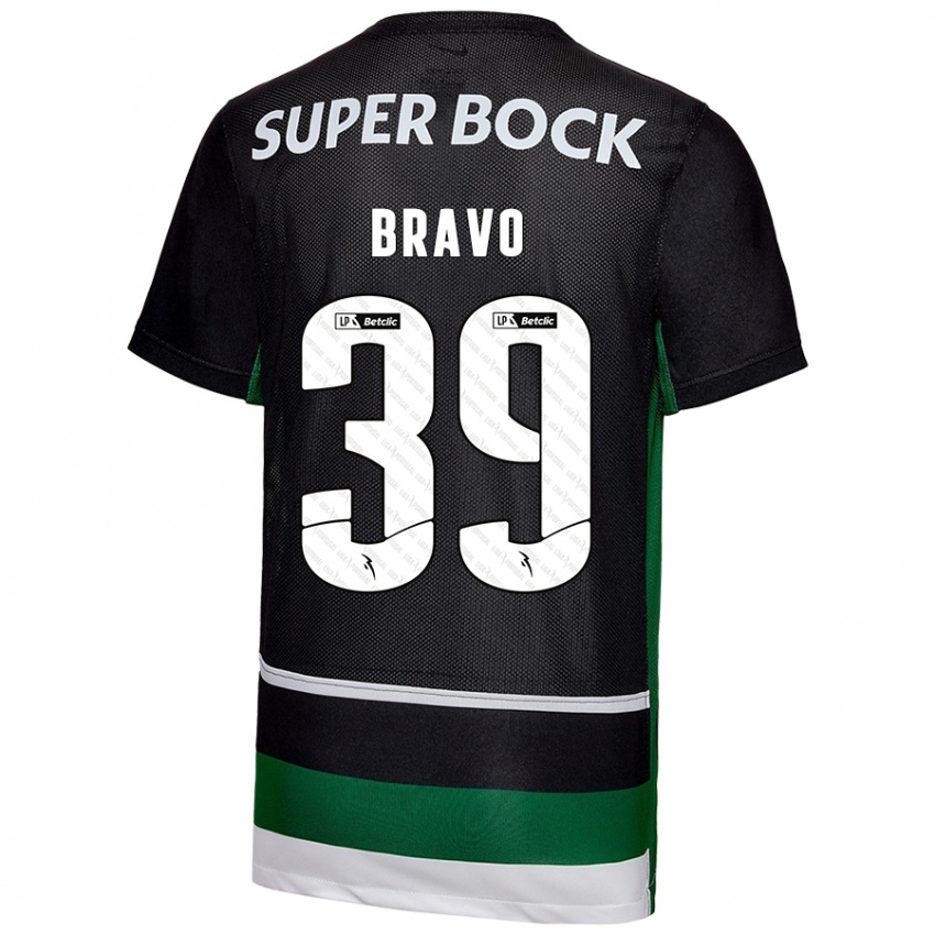 Criança Camisola Bravo #39 Preto Branco Verde Principal 2024/25 Camisa Brasil