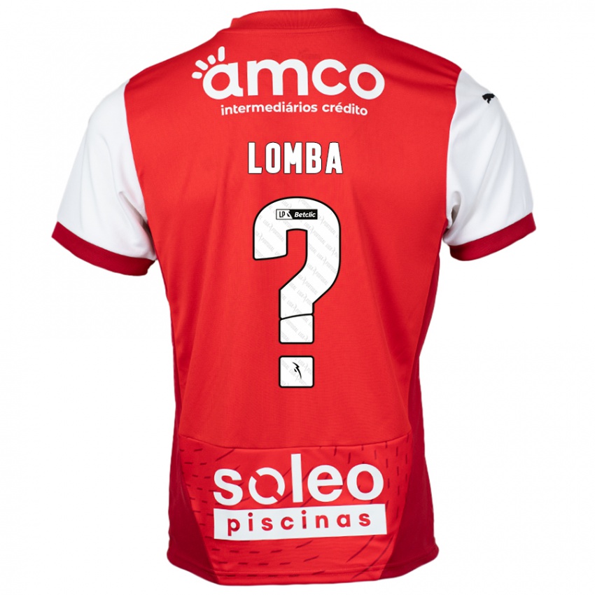 Criança Camisola João Lomba #0 Vermelho Branco Principal 2024/25 Camisa Brasil